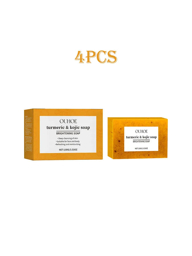 Turmeric Skin Brightening & Moisturizing Soap With Cleansing Pads
