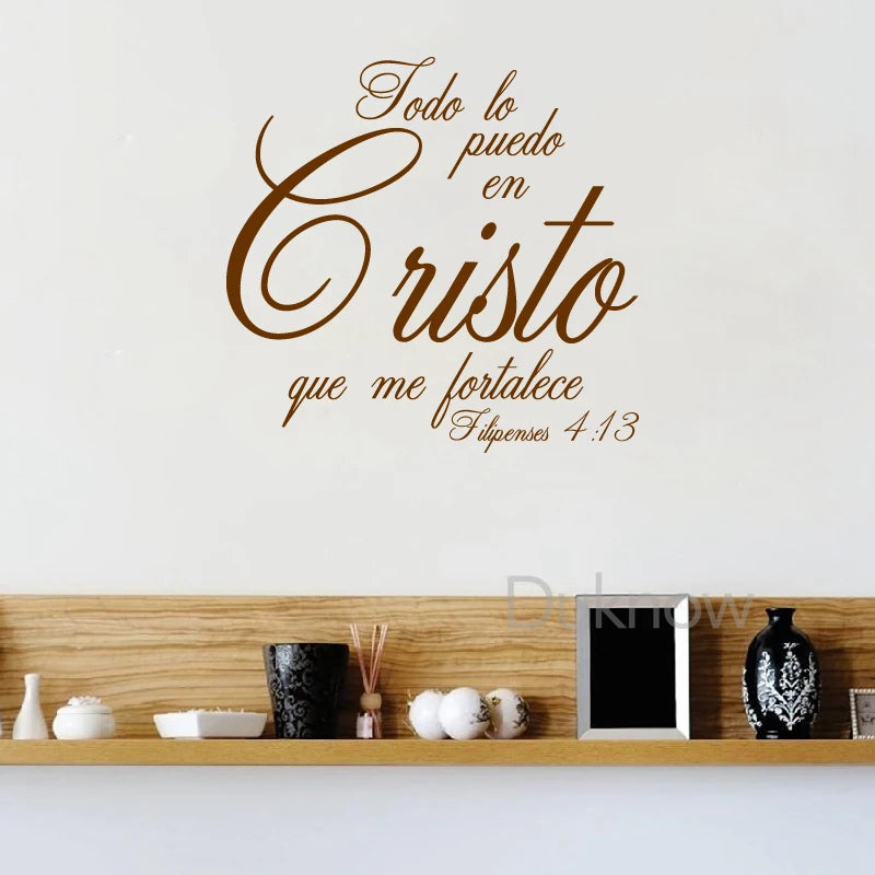 Spanish Bible Verse Vinyl Wall Mural