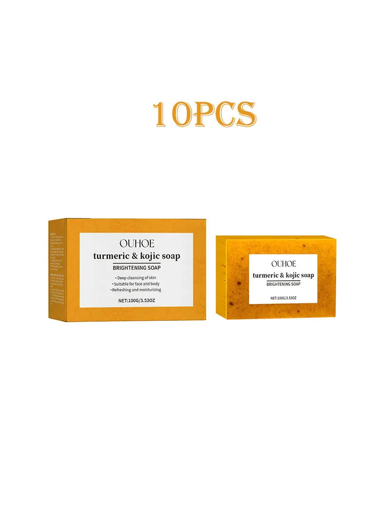 Turmeric Skin Brightening & Moisturizing Soap With Cleansing Pads