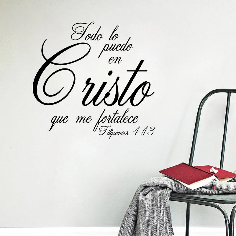 Spanish Bible Verse Vinyl Wall Mural