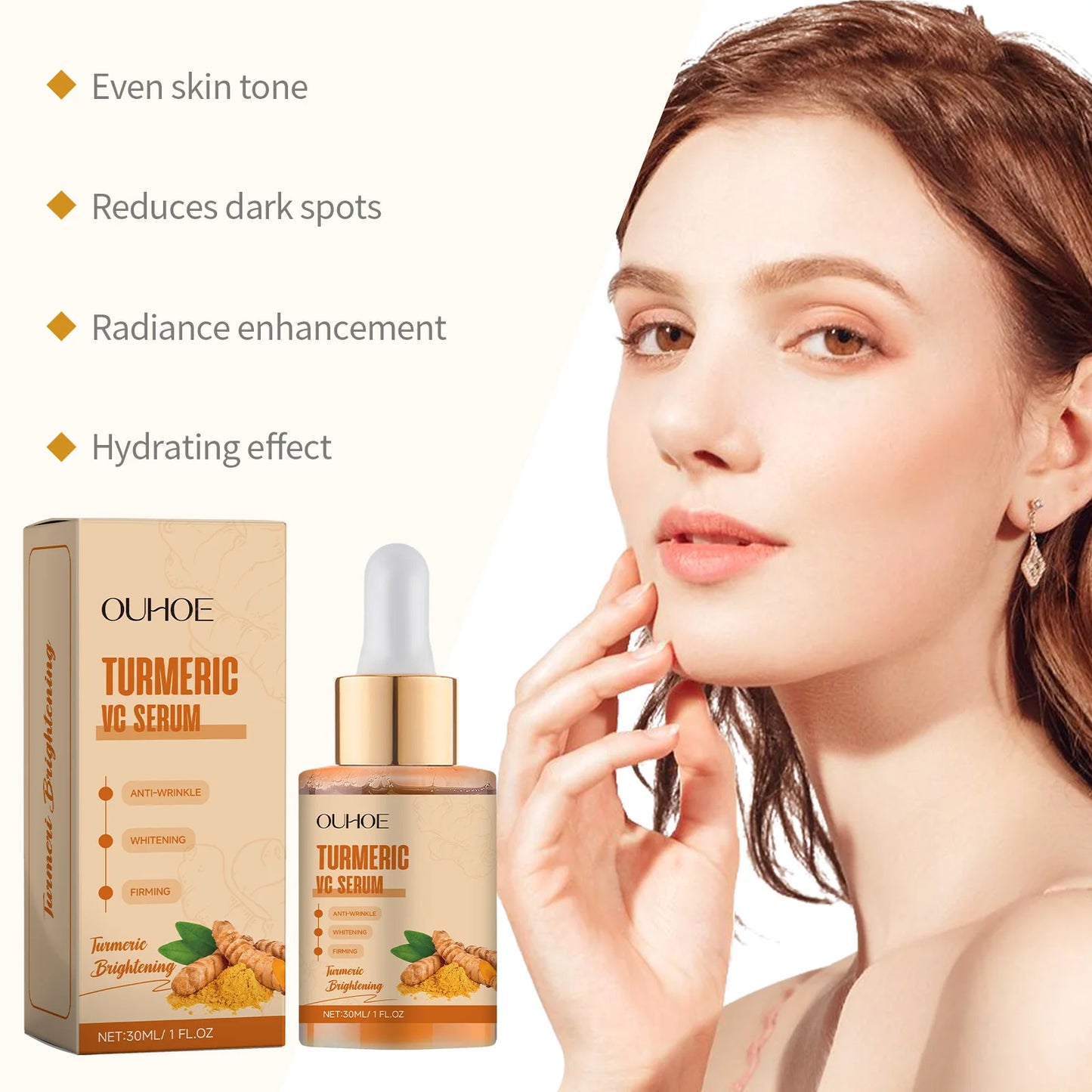 Turmeric Skin Brightening & Moisturizing Soap With Cleansing Pads