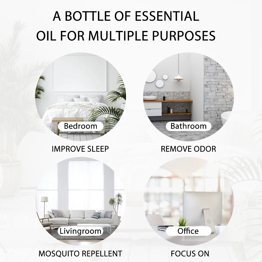 Pure & Natural Essential Oils for Humidifier Diffuser