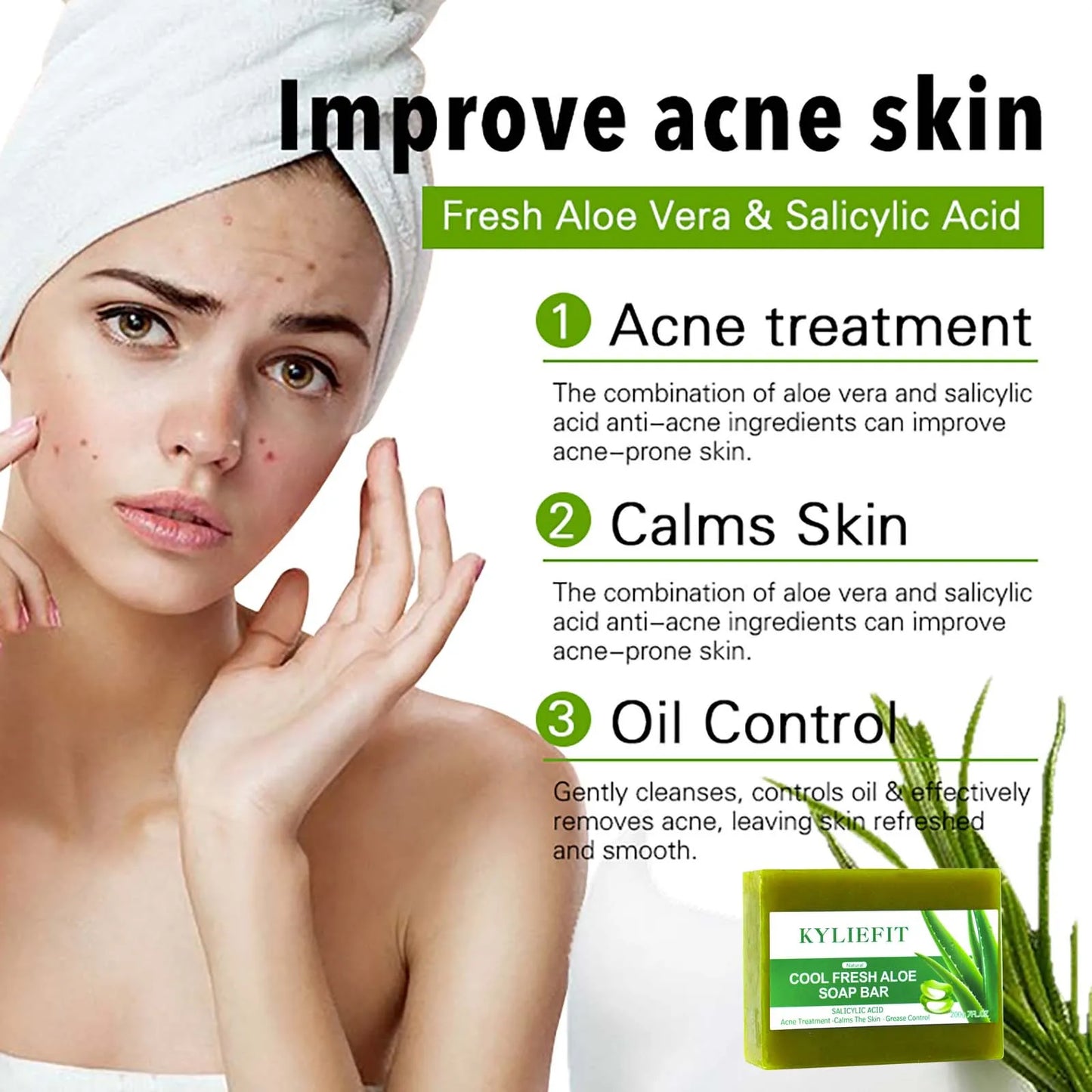 Aloe Vera Whitening Vegan Bath Soap (Men & Women)
