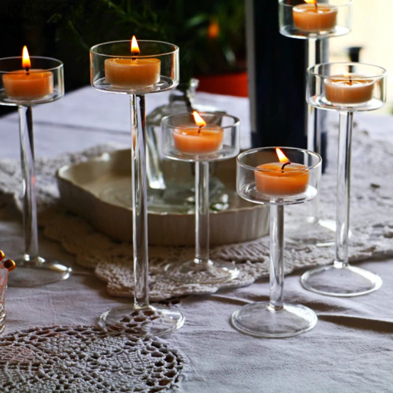 Glass Crystal Centerpieces Table Setting