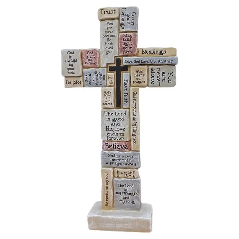 Inspirational Standing Cross (Christian Encouragement)