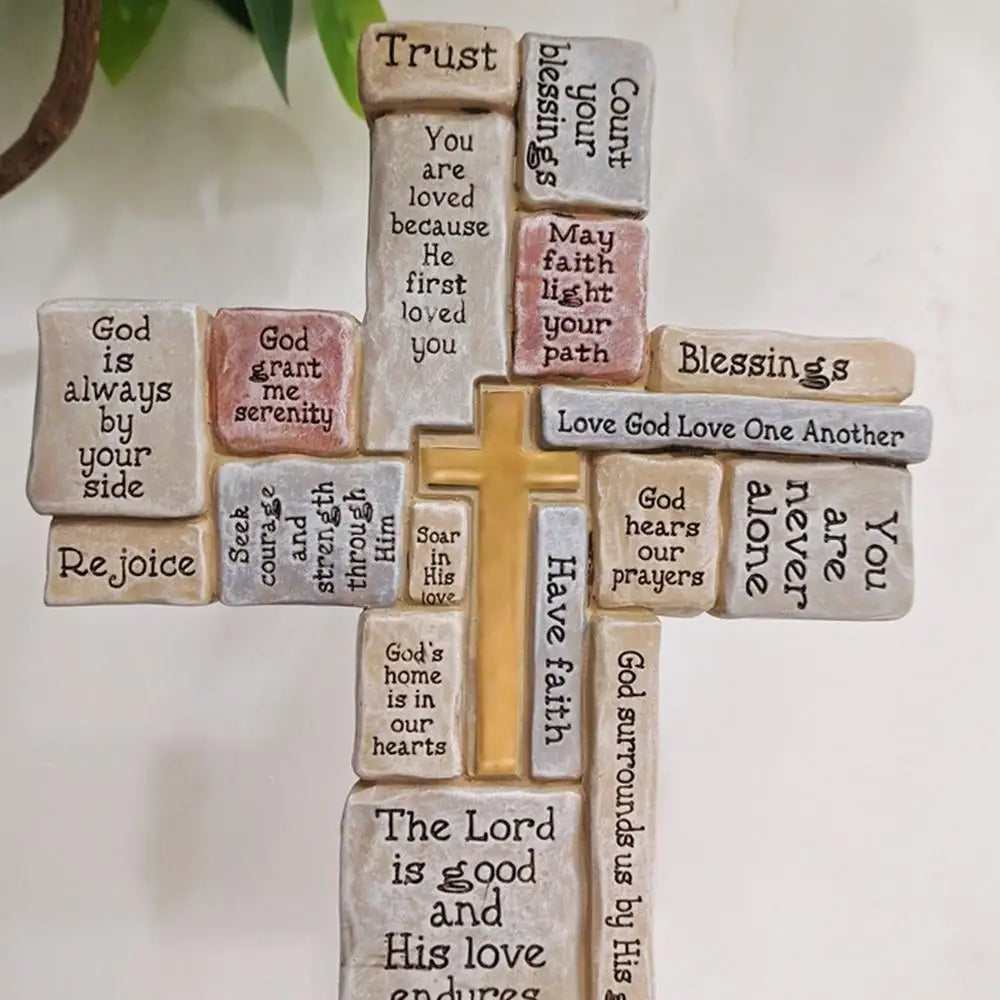 Inspirational Standing Cross (Christian Encouragement)