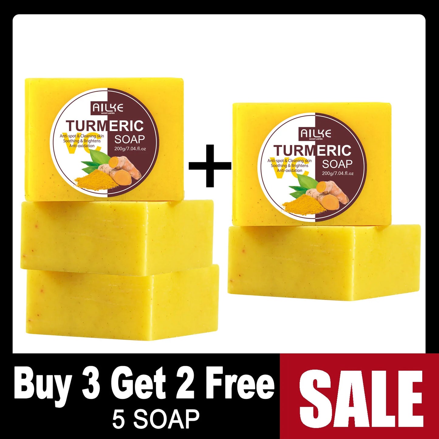 Natural Cleaning Turmeric Soap (Exfoliates)