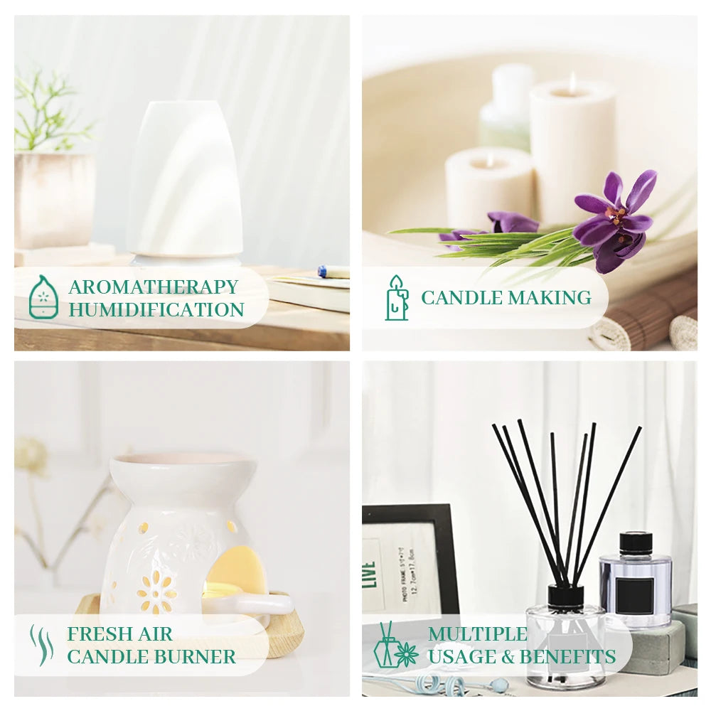 100% Nature Undiluted Pure Essential Oil Set