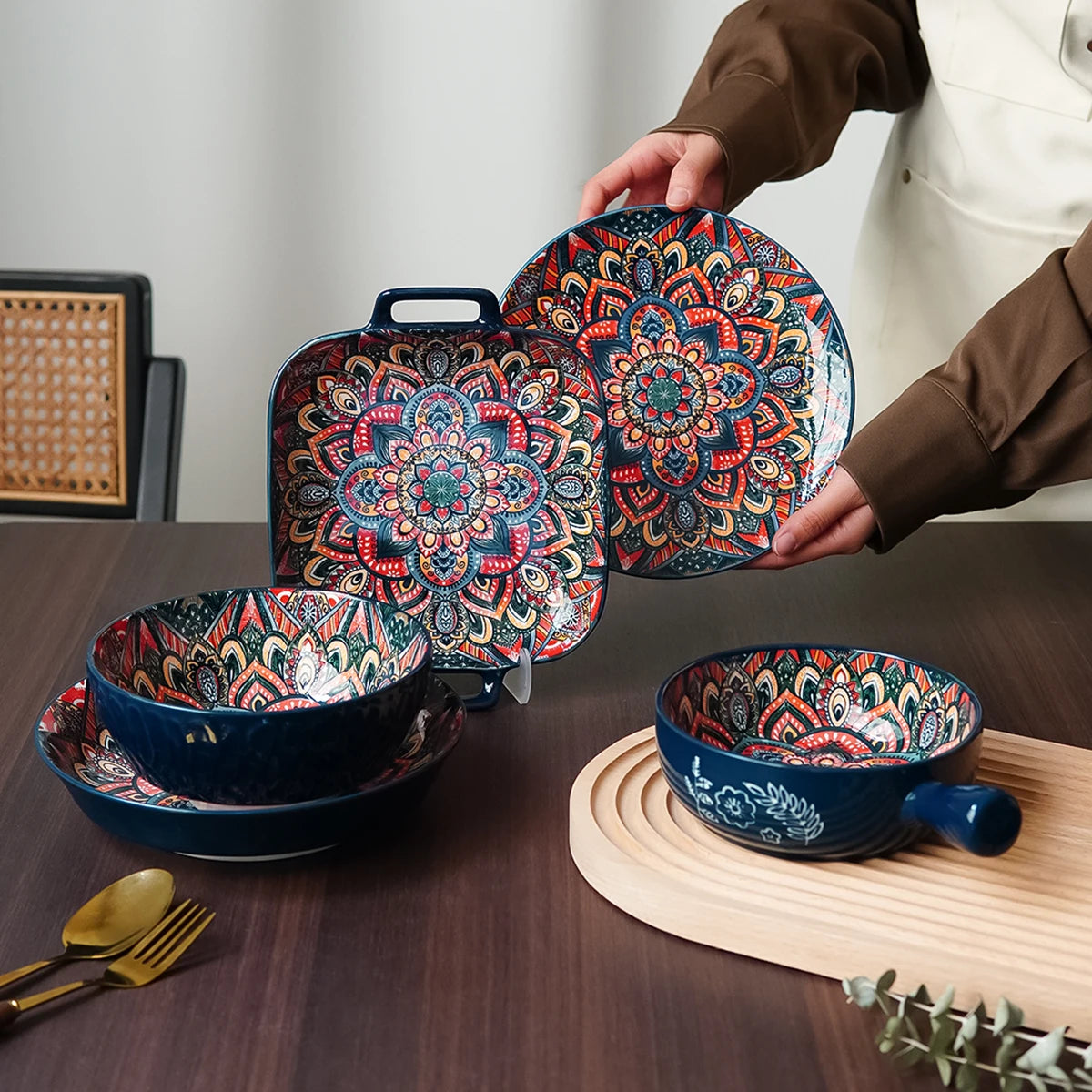 Bohemian Ceramic Tableware, U