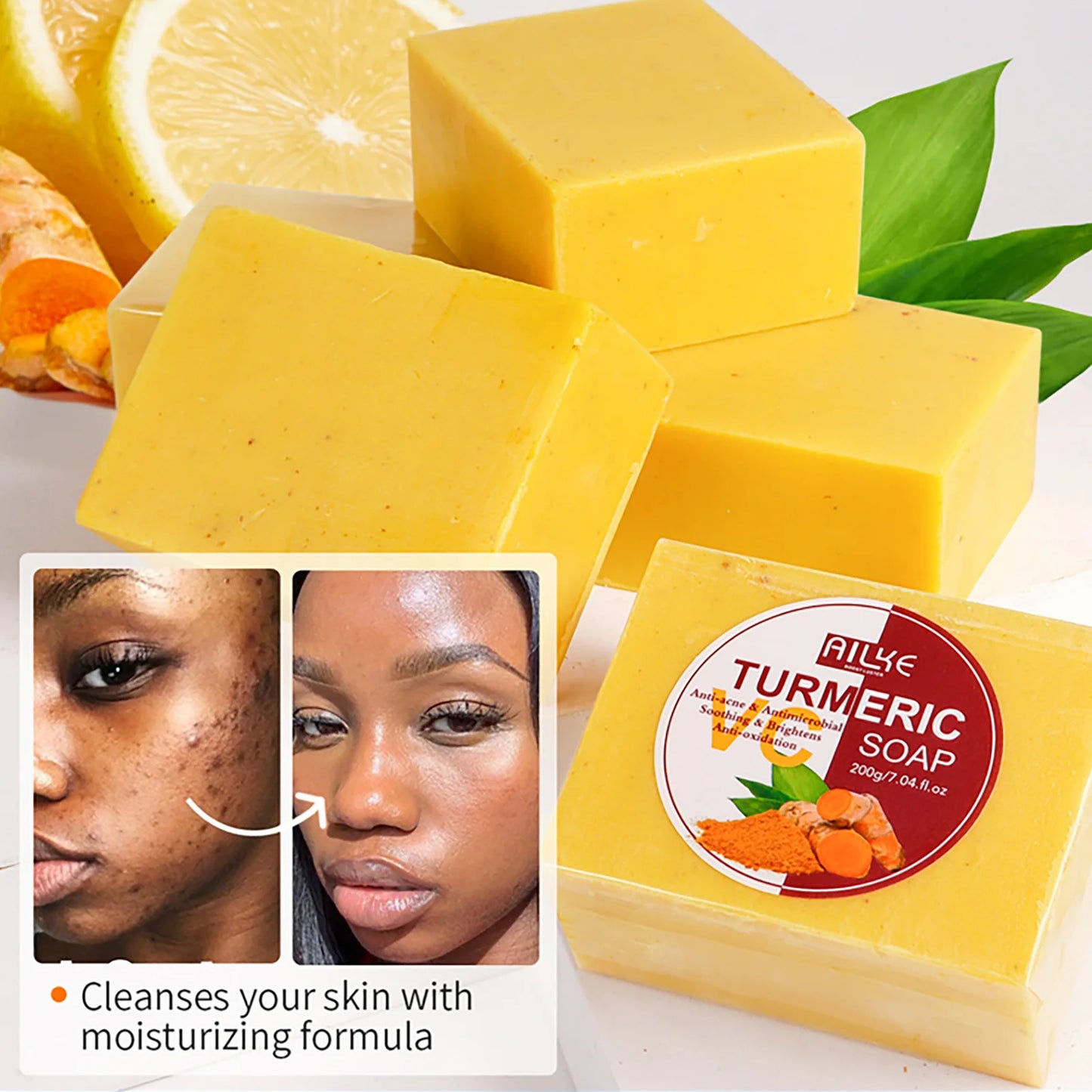 Natural Cleaning Turmeric Soap (Exfoliates)