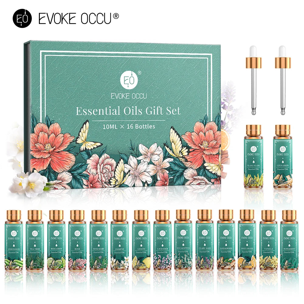 100% Nature Undiluted Pure Essential Oil Set