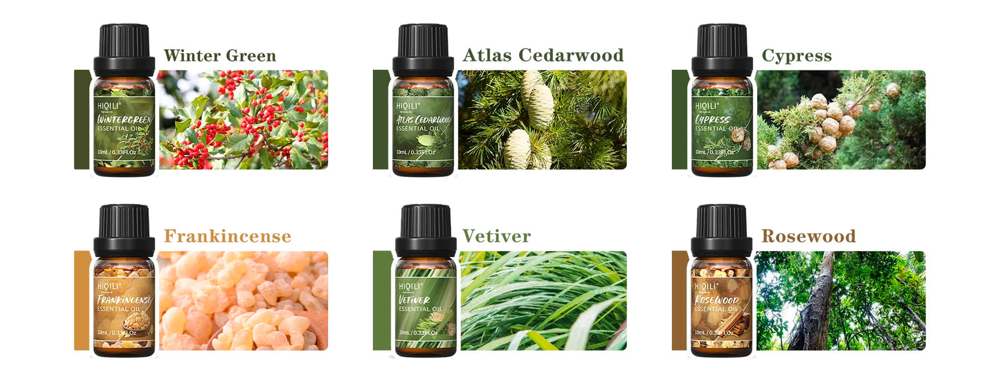Woody Fragrance Aromatherapy Oils gift set