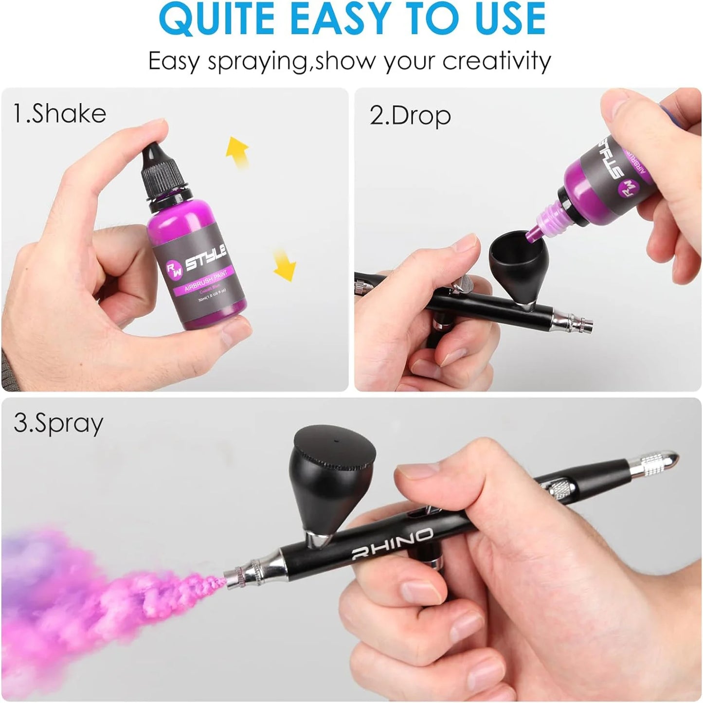 Air brush Paint Kit (48 Colors)