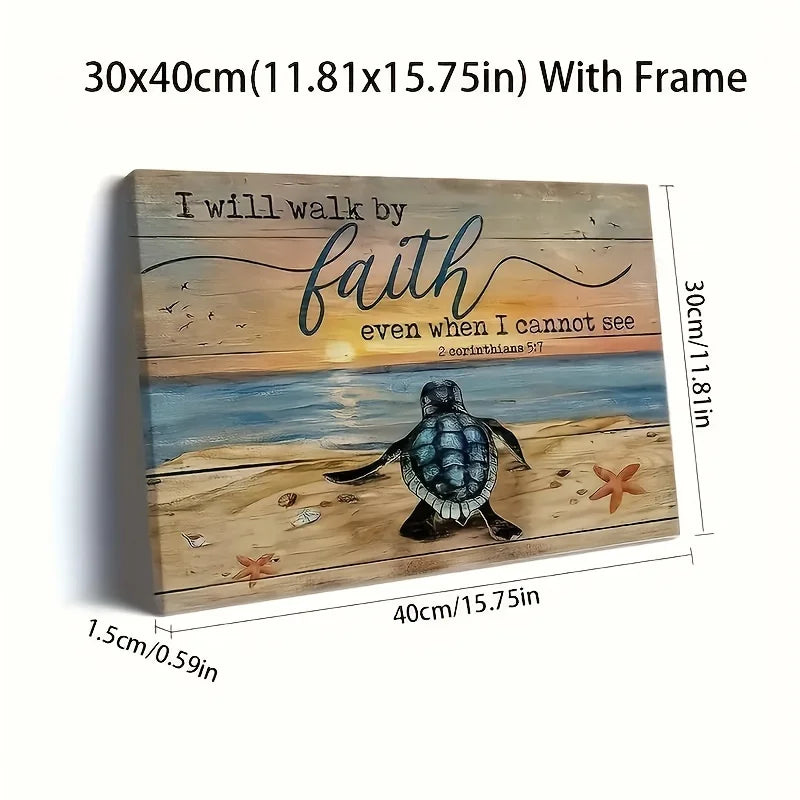 Will Walk By Faith Home Wall Decoration