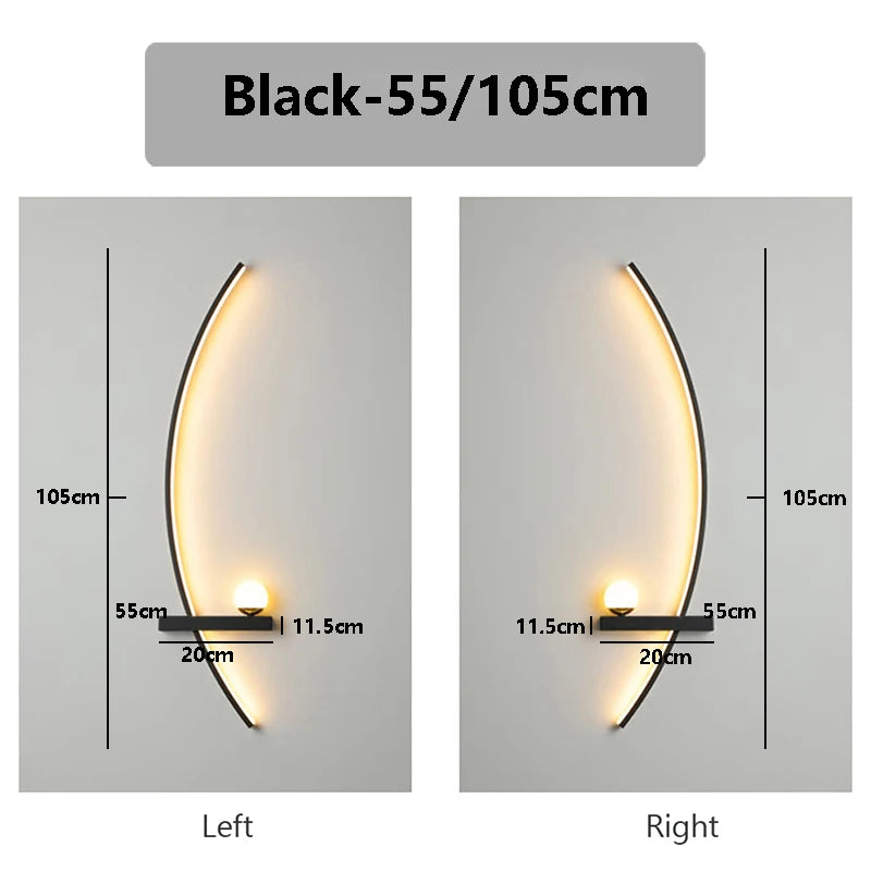 Smart LED Wall Sconces With Remote Control