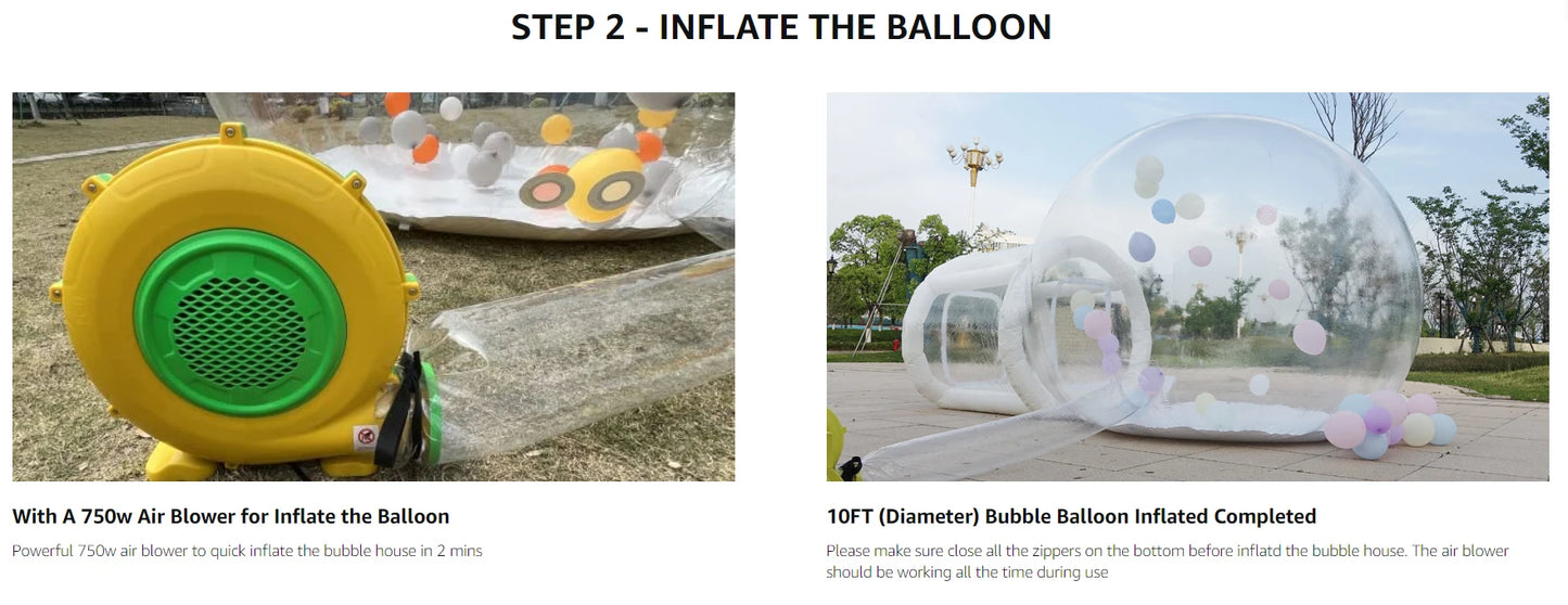 8.2Ft Inflatable Bubble Balloon House (Just For Fun!)