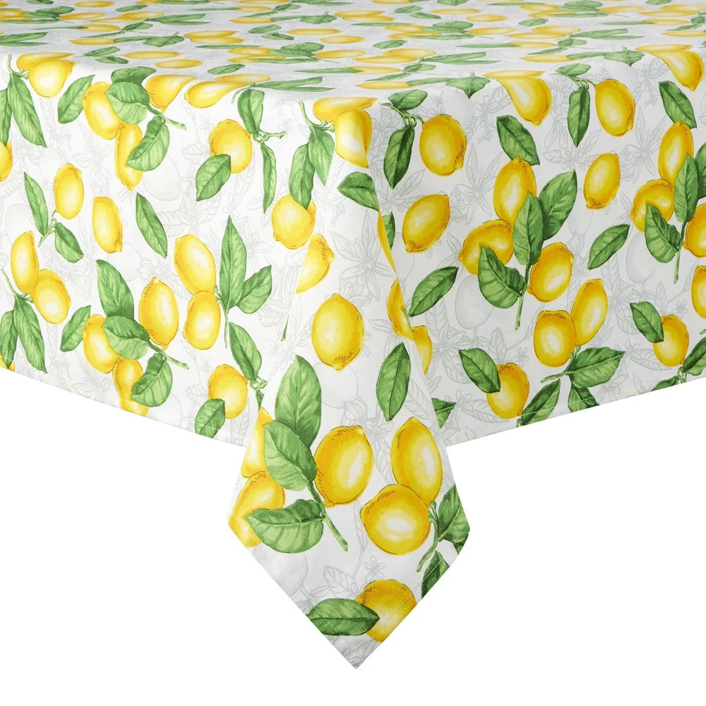 Lemon Pattern Cotton Tablecloth (Everyday Use)