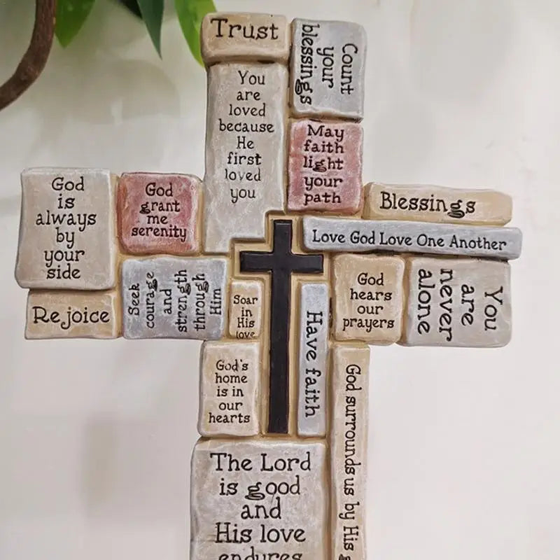 Inspirational Standing Cross (Christian Encouragement)
