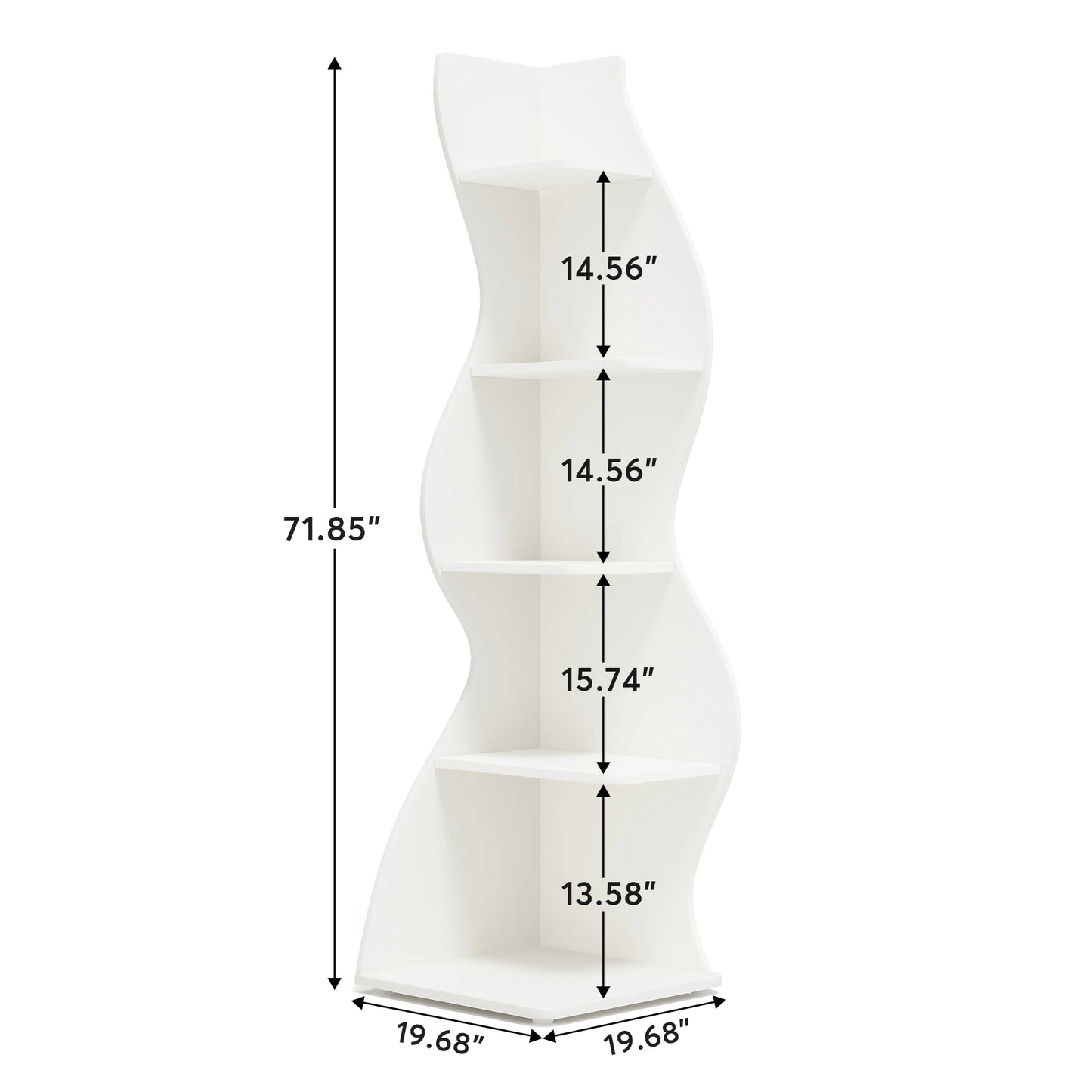 Modern 5-Tier Melted Design Corner Storage Rack & Plant Stand