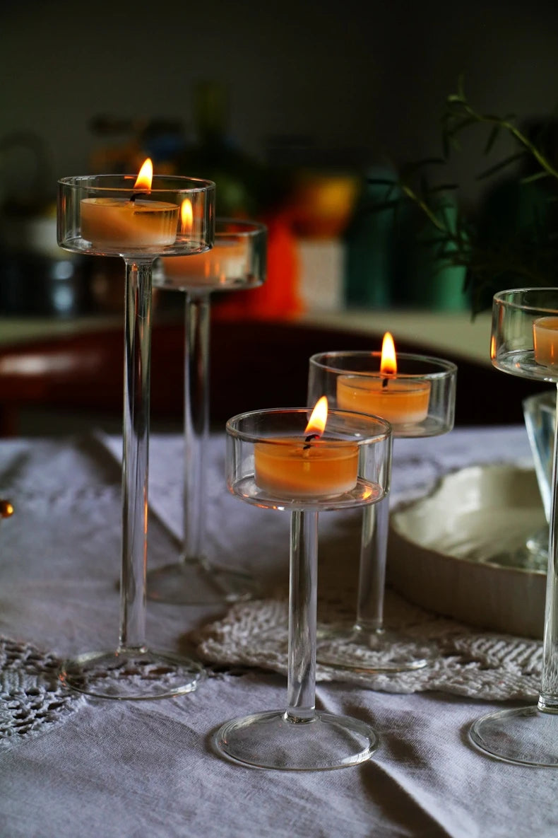 Glass Crystal Centerpieces Table Setting