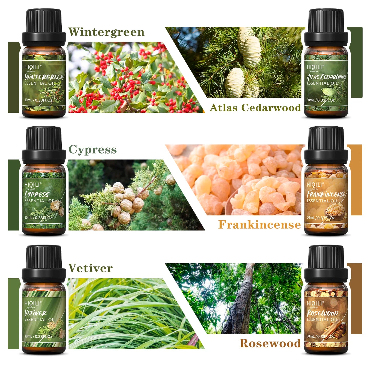 Woody Fragrance Aromatherapy Oils gift set