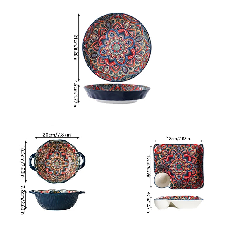 Bohemian Ceramic Tableware, U