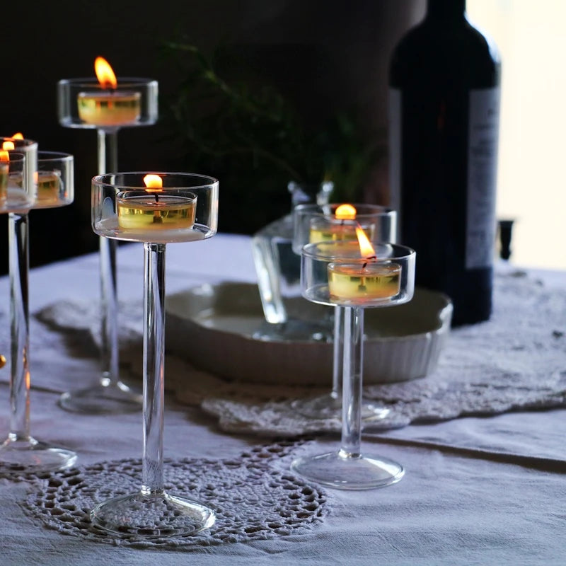 Glass Crystal Centerpieces Table Setting