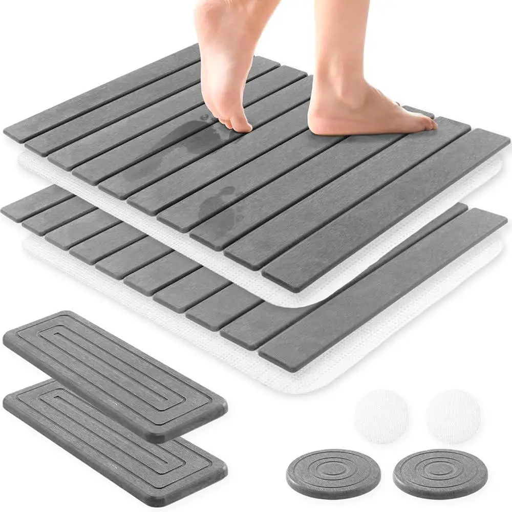 Absorbent Non-Slip Stone Mat Set