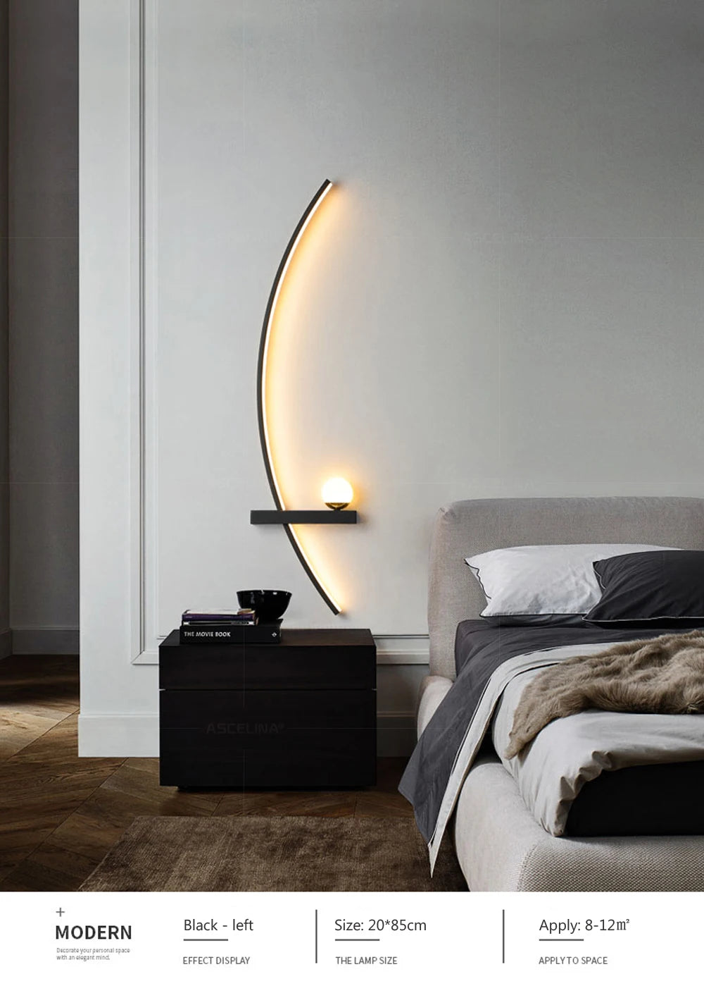 Smart LED Wall Sconces With Remote Control