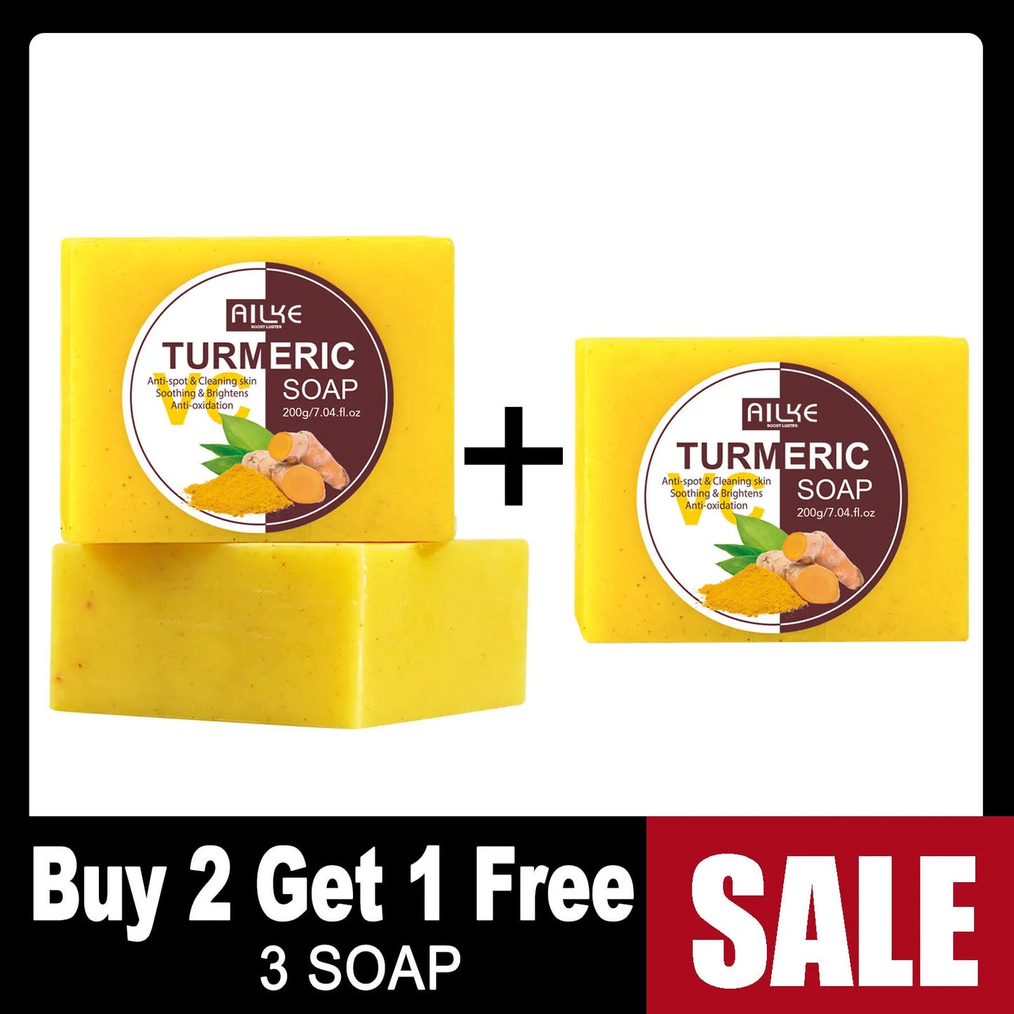Natural Cleaning Turmeric Soap (Exfoliates)