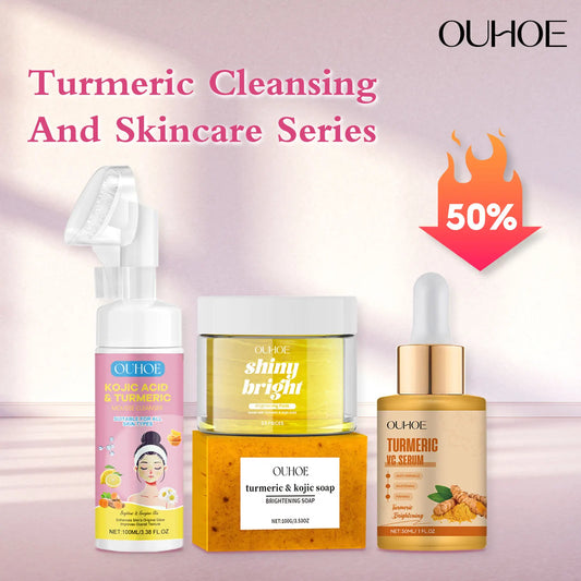 Turmeric Skin Brightening & Moisturizing Soap With Cleansing Pads