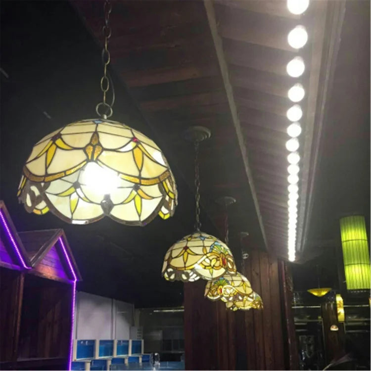 Retro Tiffany Ceiling Lamp