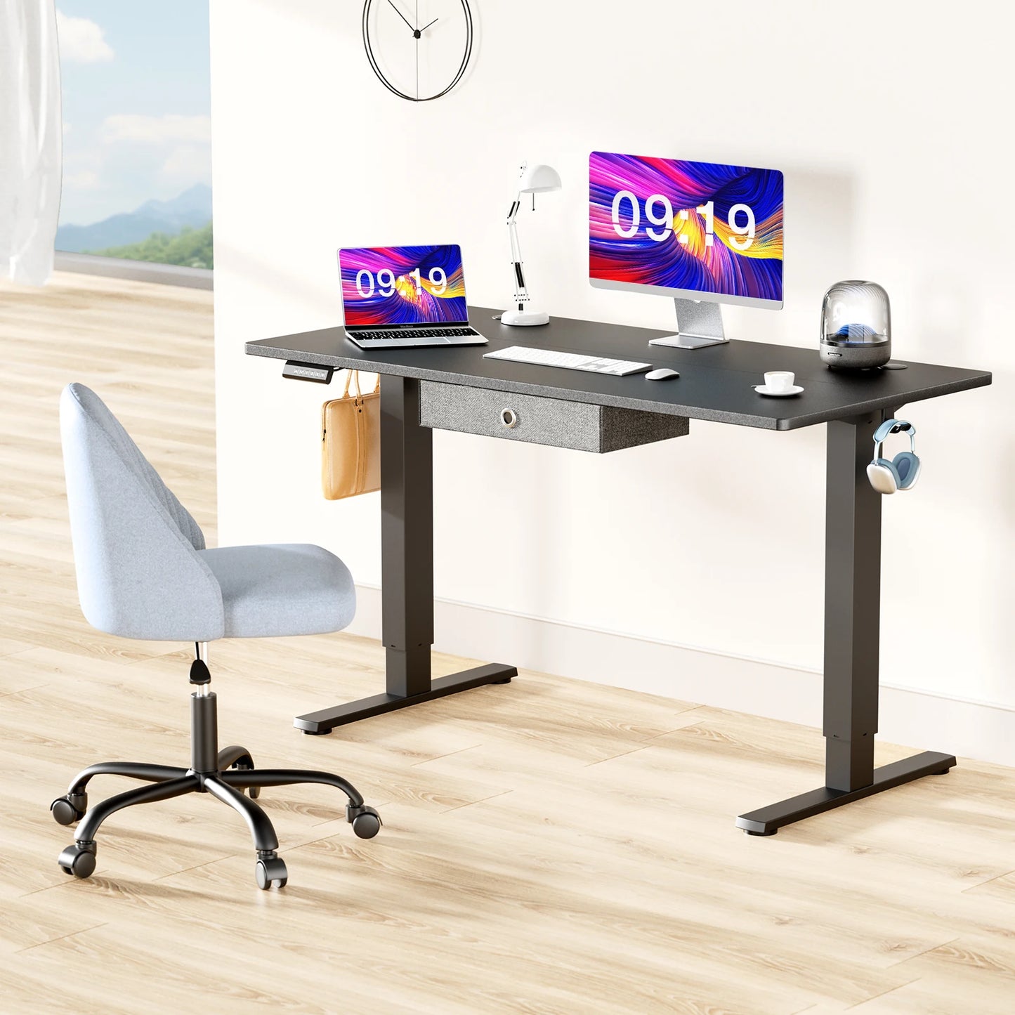 JHK Electric Standing Computer Workstation