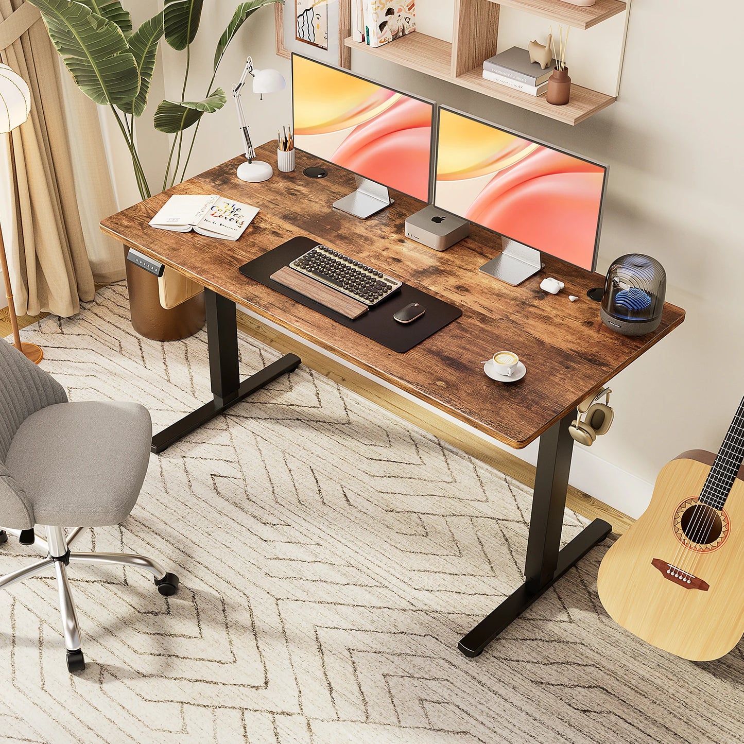 JHK Electric Standing Computer Workstation