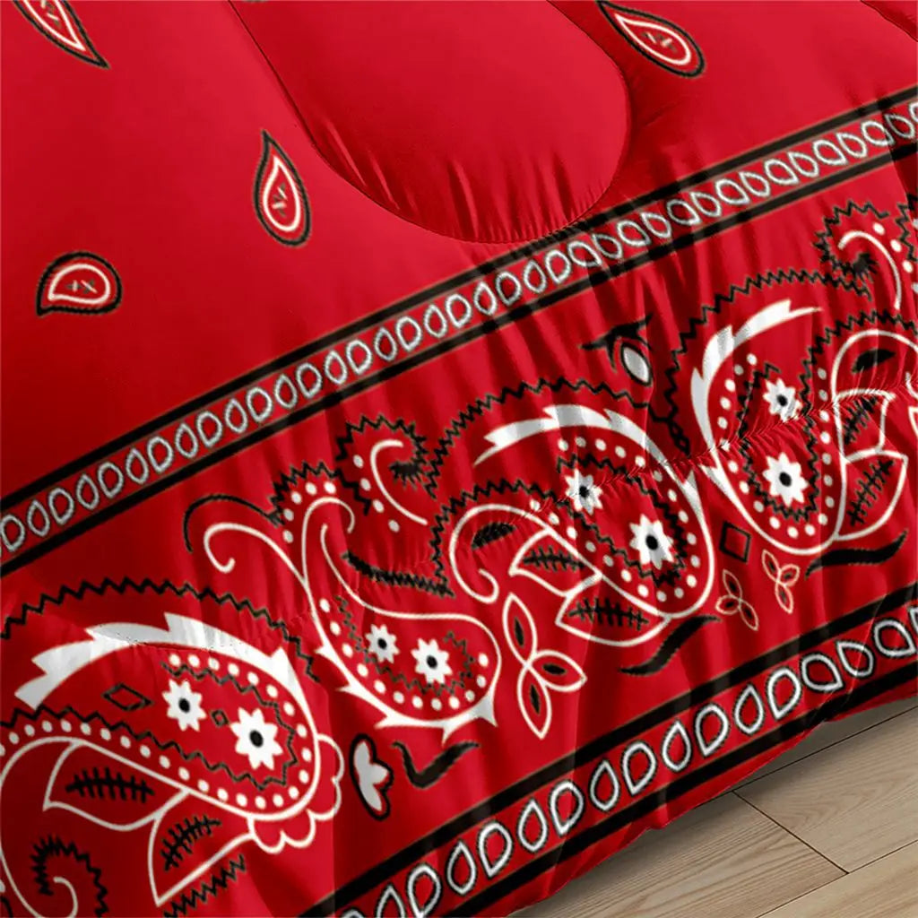 Western Bohemian Paisley Comforter Set