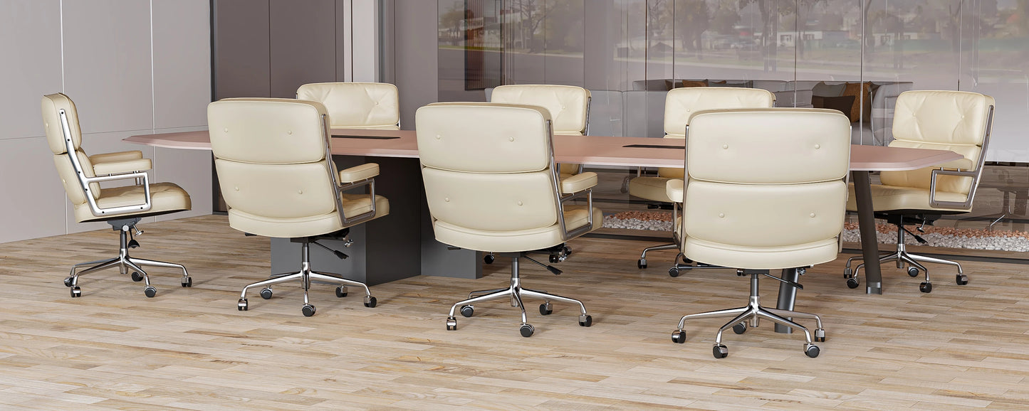 Leather Ergonomic Swivel Office Chair