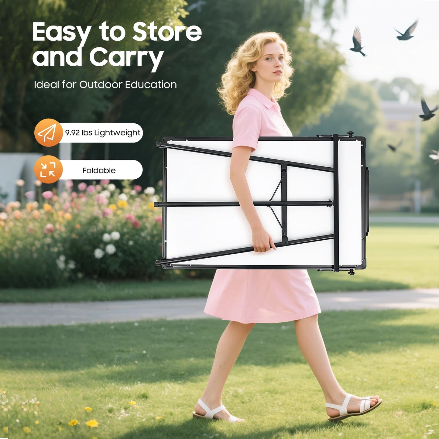 Portable Magnetic Eraseable Whiteboard