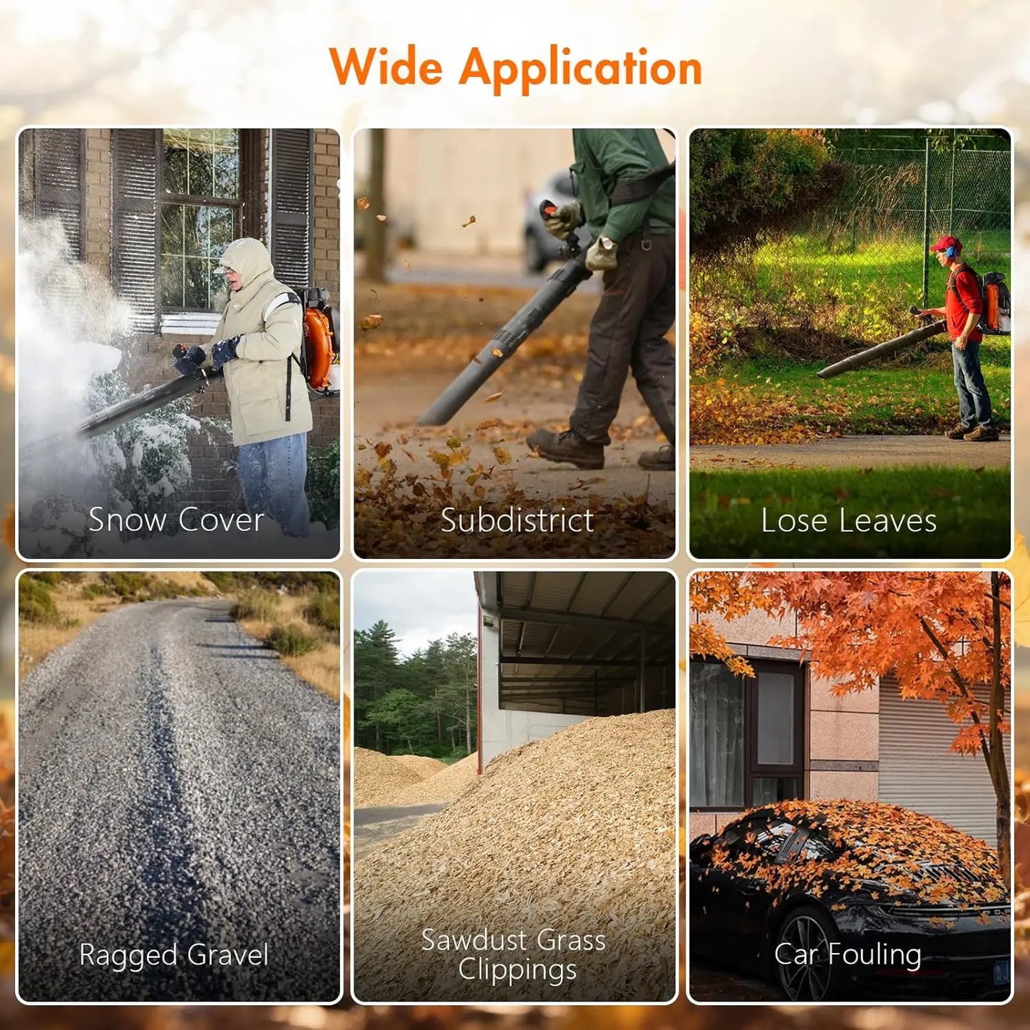 75.6cc Gas Leaf Blower Backpack Leaf Blower