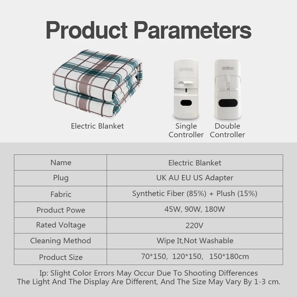 Plaid Electric t Winter Body Warmer