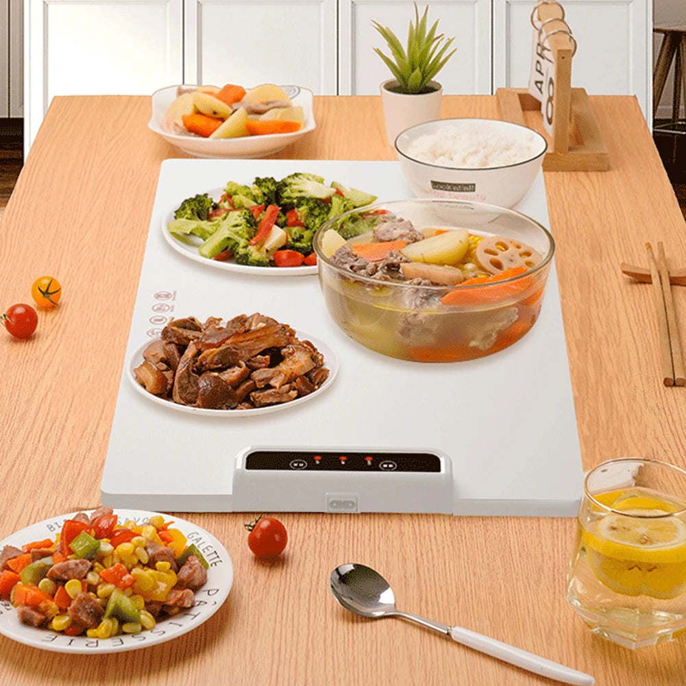 Electric Heating Tray With Silicone  Warming Placemat