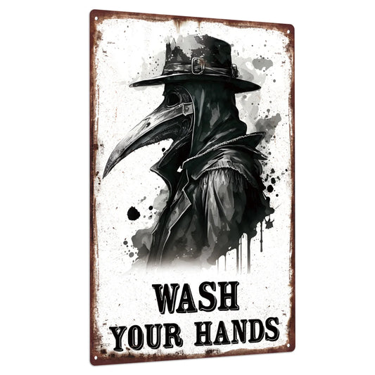Retro Wash Your Hands Wall Art