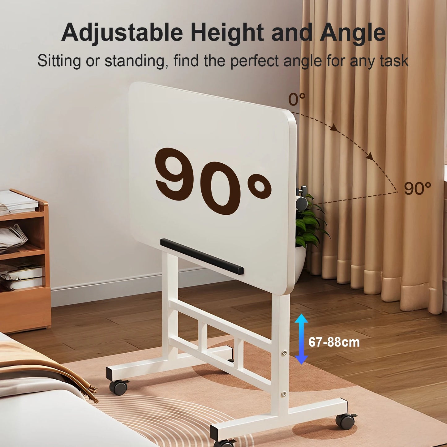 Ergonomic Standing & Mobile Adjustable Computer Desk