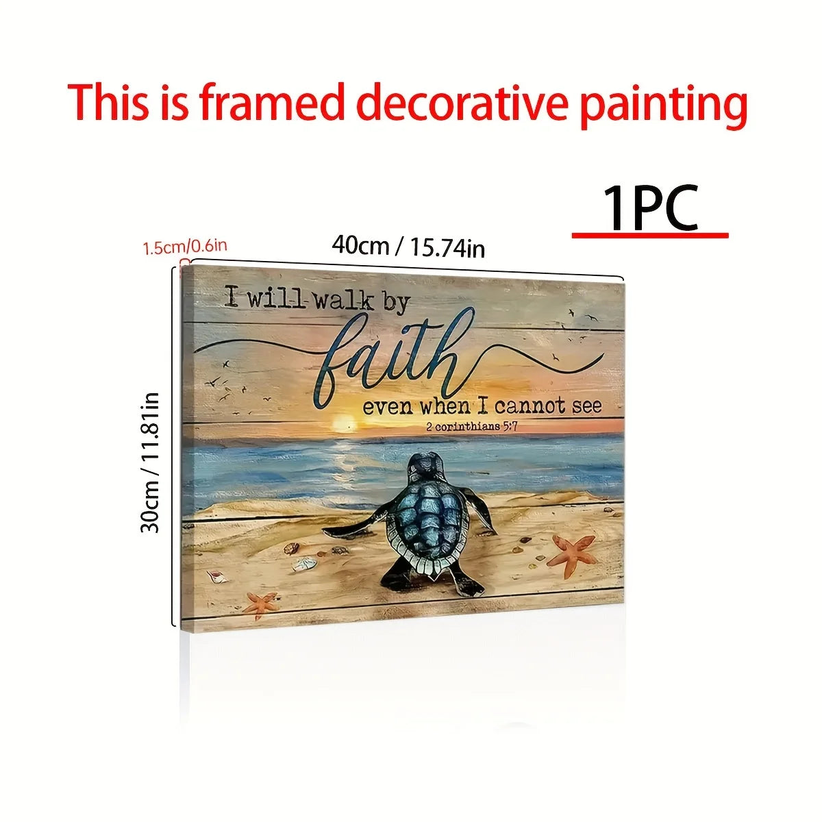 Will Walk By Faith Home Wall Decoration