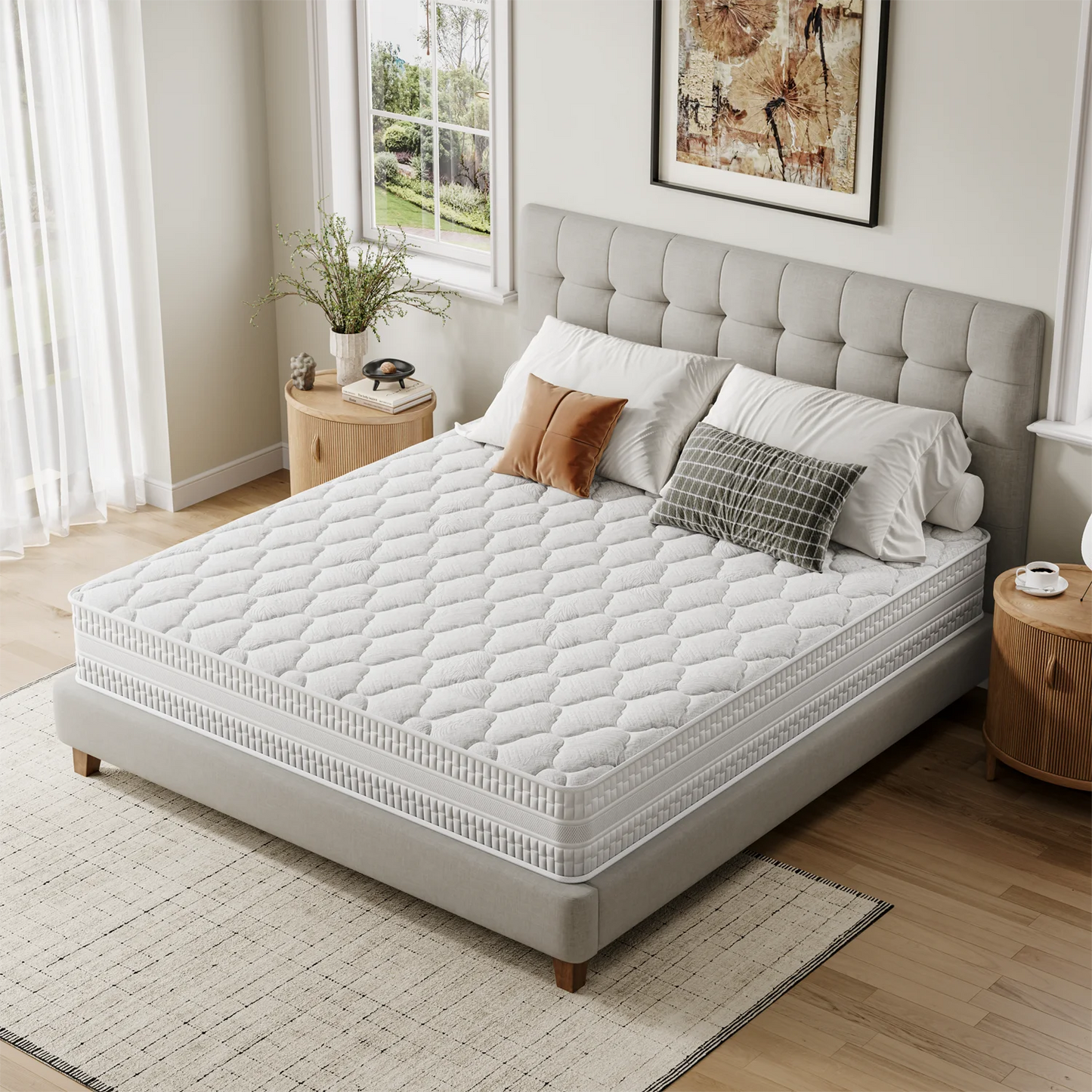 Full Size Mattress with Memory Foam and Pocket Spring