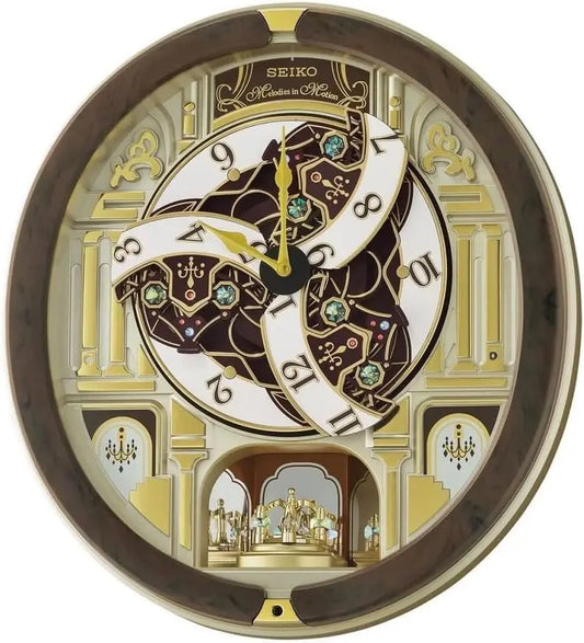 Golden Chandelier Melodies In Motion Wall Clock