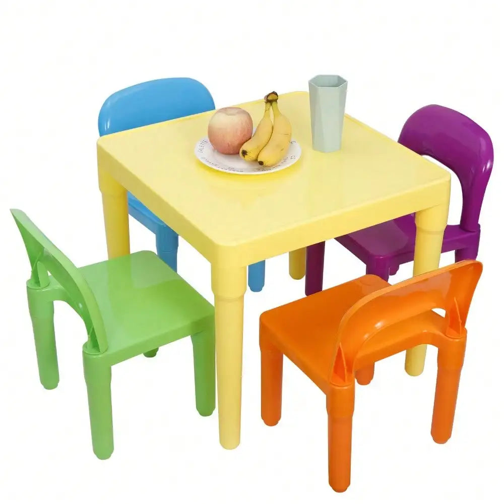 Multicolor Kids Table & Chair Play Set