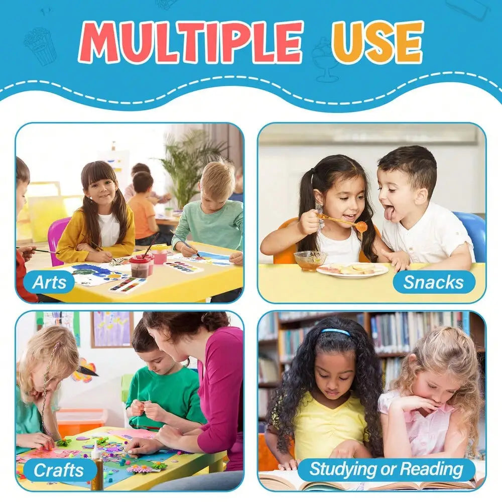 Multicolor Kids Table & Chair Play Set