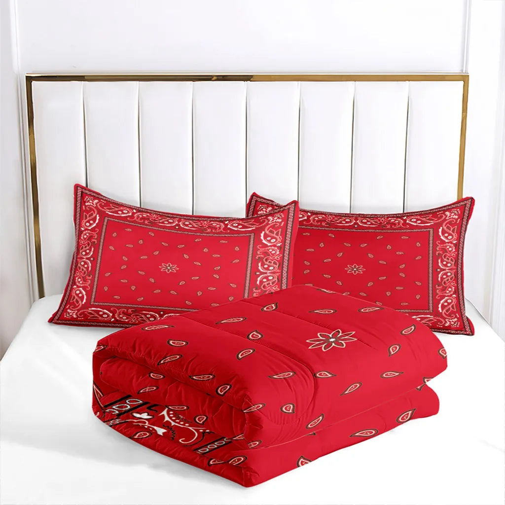 Western Bohemian Paisley Comforter Set