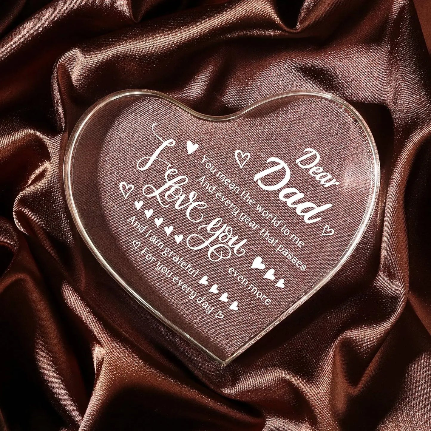 Engraved I Love You Dad Keepsake