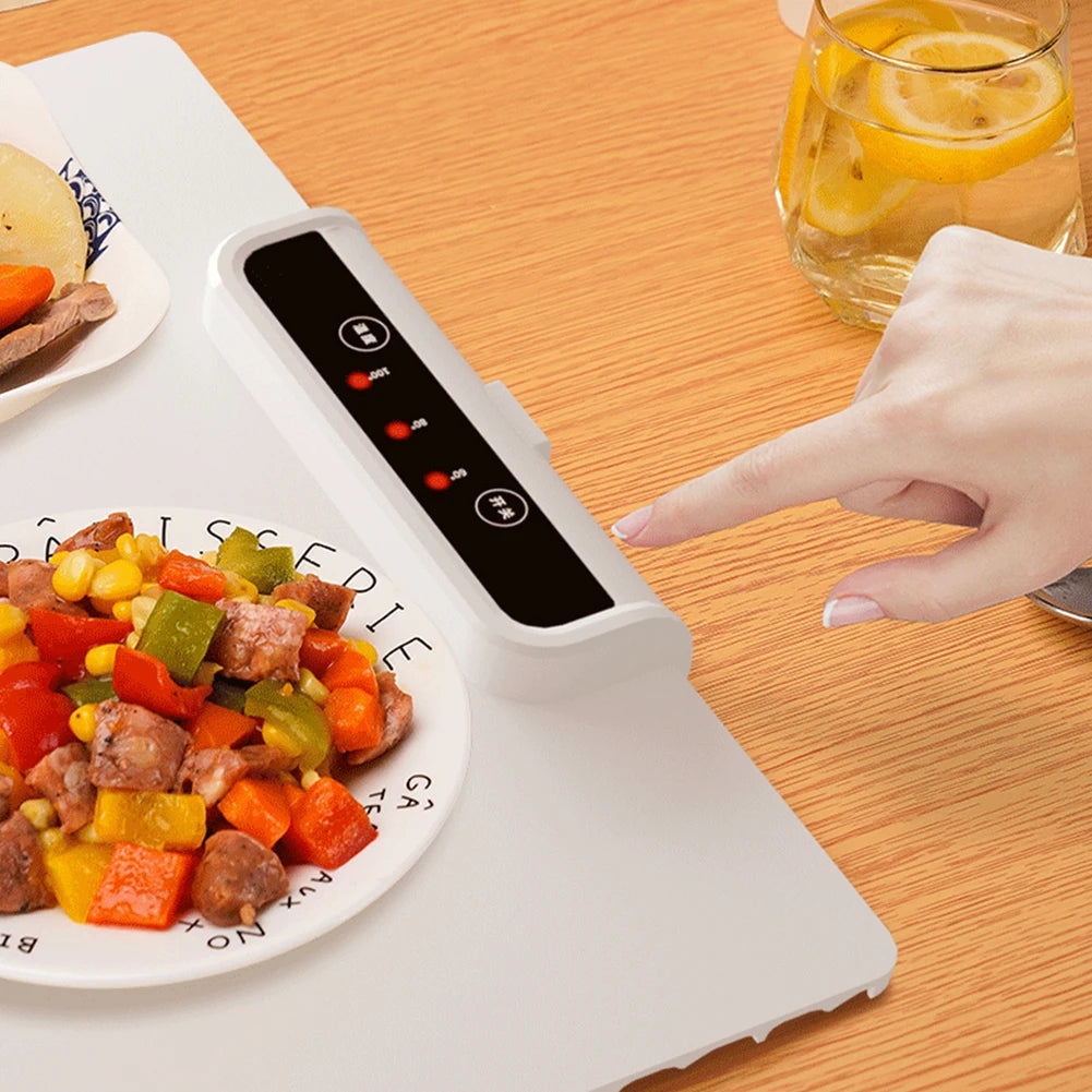 Electric Heating Tray With Silicone  Warming Placemat